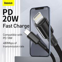 Baseus 20W PD kabel USB typu C dla iPhone 13 12 Pro Xs Max szybka ładowarka dla MacBook iPad Pro type-c przewód danych USBC 2